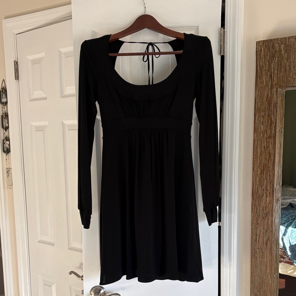 BCBGMaxAzria Black Long Sleeve Dress